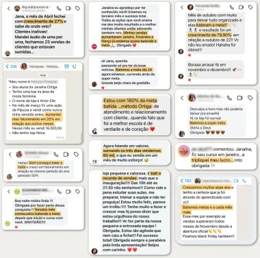Depoimentos de alunas da Formação Lojista de Sucesso