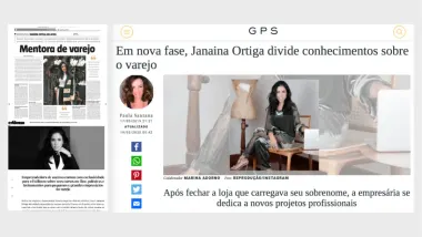 Matéria sobre Janaina Ortiga, mentora de varejo